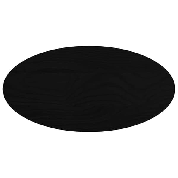 Pöytälevy Ruskea 80x40x2 cm Massiivitammipuu Soikea