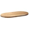 Miniatyrbillede 4 af 10: bordplade 100x50x4 cm massivt egetræ oval
