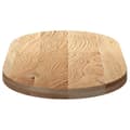 Miniatyrbillede 6 af 10: bordplade 100x50x4 cm massivt egetræ oval