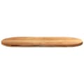 Miniatyrbillede 5 af 10: bordplade 140x60x4 cm massivt egetræ oval lysebrun