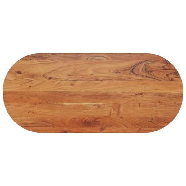 Pöytälevy 110x50x3,8 cm ovaali täysi akasiapuu