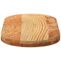 Miniatyrbillede 6 af 10: bordplade 80x40x4 cm massivt egetræ oval lysebrun