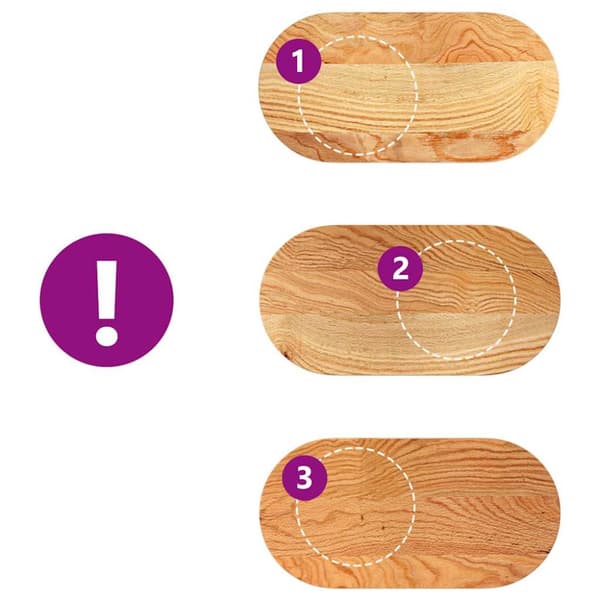 bordplade 80x40x4 cm massivt egetræ oval lysebrun