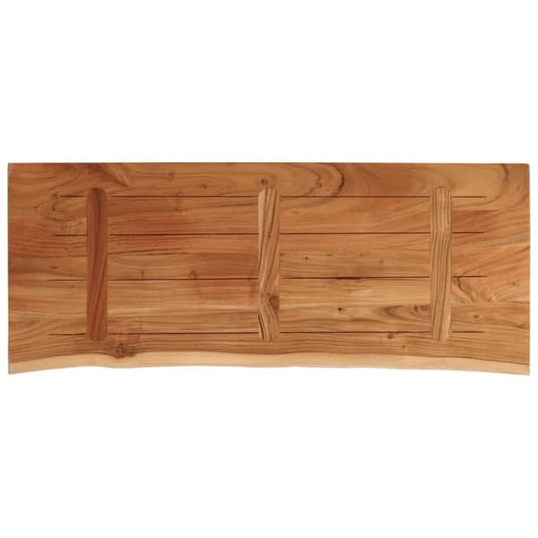 Pöytälevy 90x40x2,5 cm suorakaide täysi akasiapuu elävä reuna