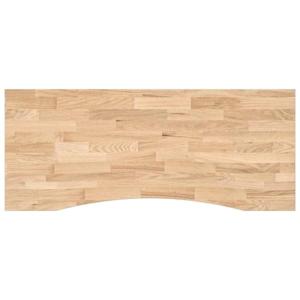Bordsskiva obehandlad 120x50x2,5 cm massiv ek rektangulär