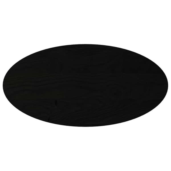 Bordsskiva mörkbrun 100x50x4 cm massiv ek oval