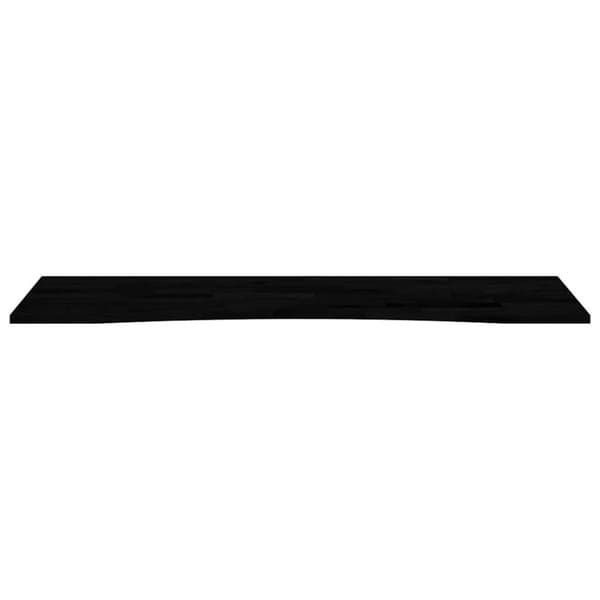 vidaXL bordplade 160x50x2,5 cm massivt egetræ rektangulær mørkebrun