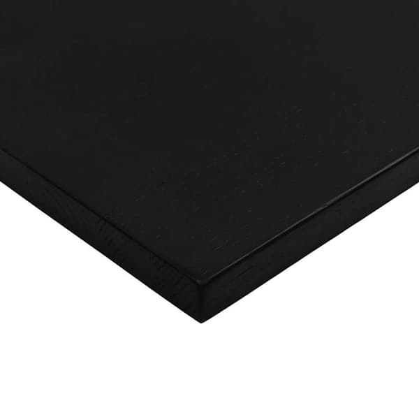 vidaXL bordplade 160x50x2,5 cm massivt egetræ rektangulær mørkebrun
