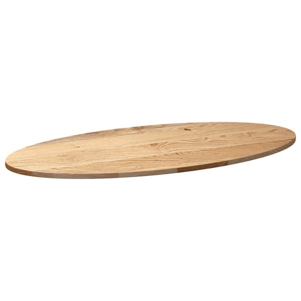 vidaXL Pöytälevy 120x60x2 cm massiivipuutammea ovaali