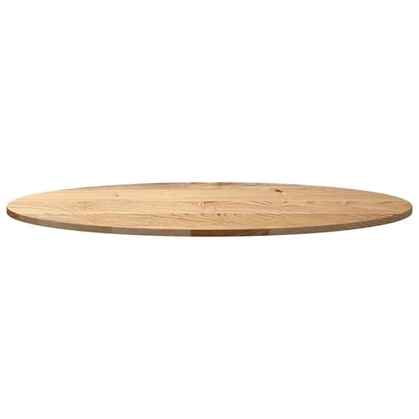 vidaXL Pöytälevy 120x60x2 cm massiivipuutammea ovaali