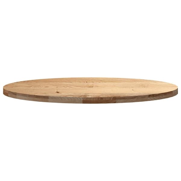 vidaXL Bordsskiva 120x60x4 cm massiv ek oval