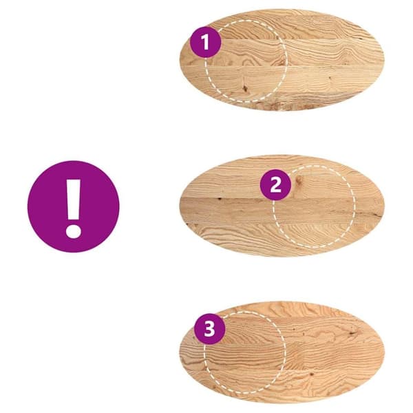 vidaXL Bordsskiva 120x60x4 cm massiv ek oval