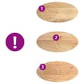 Miniatyrbilde 8 av 11: vidaXL Bordplate 120x60x2 cm oval heltre eik