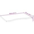 Pikkukuva 11 / 11: vidaXL Käsittelemätön pöytätaso 80x50x2,5 cm tammi suorakulmainen