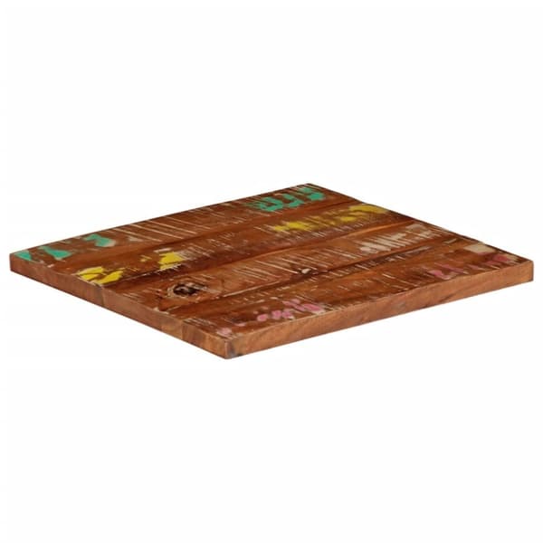 vidaXL bordplade 60x60x1,5 cm firkantet massivt genbrugstræ