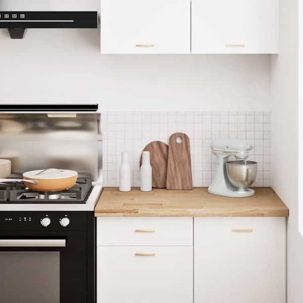 vidaXL Kjøkken benkeplate rektangulær 100x63,5x4 cm heltre eik