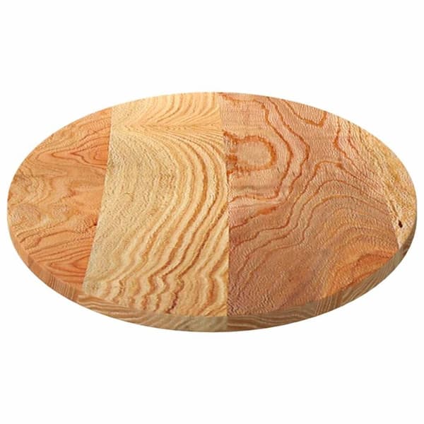 vidaXL Bordsskiva ljusbrun 120x60x2 cm massiv ek oval