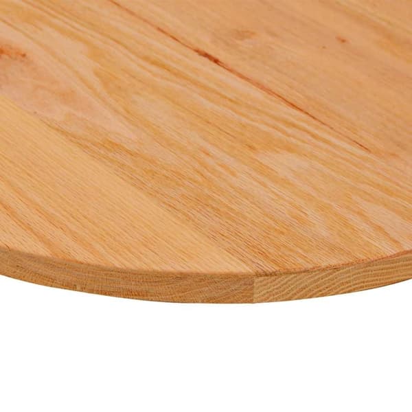 vidaXL Bordsskiva ljusbrun 120x60x2 cm massiv ek oval