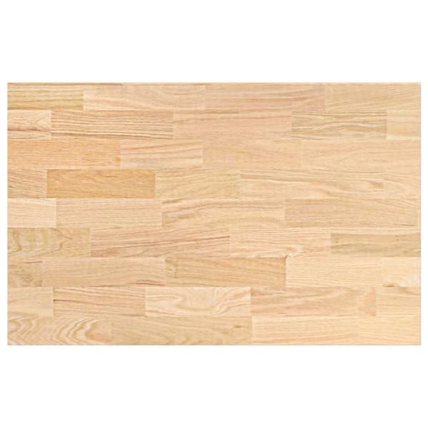 vidaXL Kjøkken benkeplate rektangulær 100x63,5x2,7 cm heltre eik