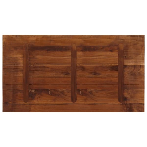 vidaXL Pöytälevy 100x60x1,5 cm suorakaide kierrätetty täyspuu