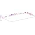 Pikkukuva 9 / 9: vidaXL Pöytälevy 100x60x1,5 cm suorakaide kierrätetty täyspuu