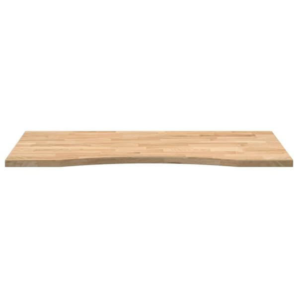 vidaXL bordplade ubehandlet 100x50x2,5 cm massivt egetræ rektangulær
