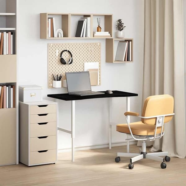 vidaXL bordplade 100x60x2,5 cm massivt egetræ rektangulær mørkebrun