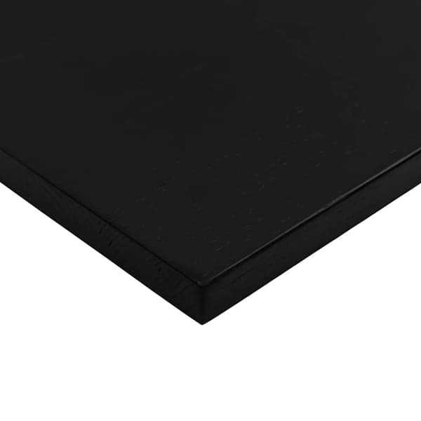 vidaXL bordplade 100x60x2,5 cm massivt egetræ rektangulær mørkebrun