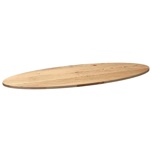 vidaXL Pöytälevy 140x60x2 cm massiivipuuta tammi soikea
