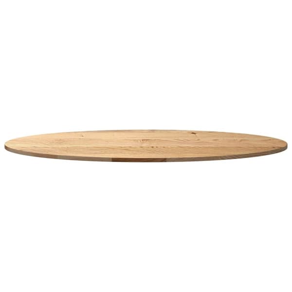 vidaXL Pöytälevy 140x60x2 cm massiivipuuta tammi soikea