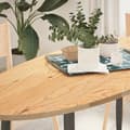 Pikkukuva 2 / 11: vidaXL Pöytälevy 140x60x2 cm massiivipuuta tammi soikea