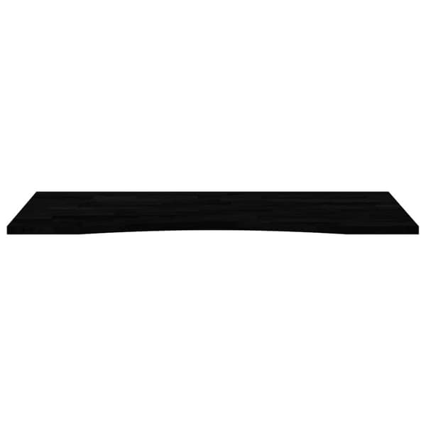 vidaXL bordplade 120x50x2,5 cm massivt egetræ rektangulær mørkebrun