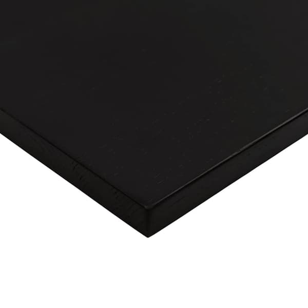 vidaXL bordplade 120x50x2,5 cm massivt egetræ rektangulær mørkebrun