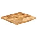 Miniatyrbillede 2 af 9: vidaXL bordplade 80x80x3,8 cm naturlig kant massivt ru mangotræ