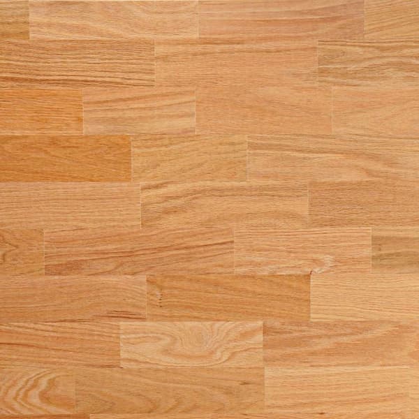 vidaXL bordplade 120x60x2,5 cm massivt egetræ rektangulær lysebrun