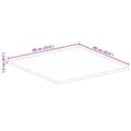 Miniatyrbilde 9 av 9: vidaXL Bordplate 60x60x1,5 cm firkantet gjenvunnet heltre