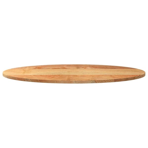 vidaXL Bordsskiva ljusbrun 100x50x2 cm massiv ek oval