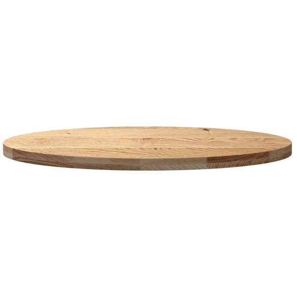vidaXL Bordsskiva 100x50x4 cm massiv ek oval
