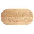Miniatyrbillede 1 af 11: vidaXL bordplade 100x50x4 cm massivt egetræ oval