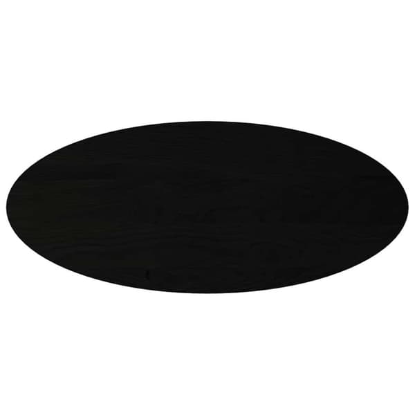 vidaXL bordplade 140x60x2 cm massivt egetræ oval mørkebrun