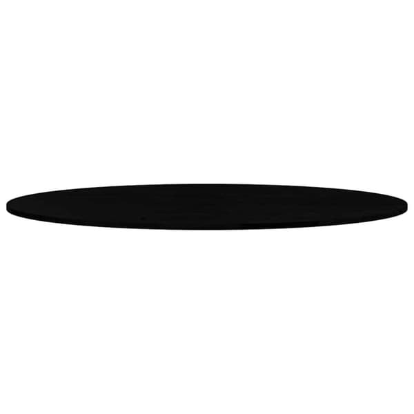 vidaXL bordplade 140x60x2 cm massivt egetræ oval mørkebrun