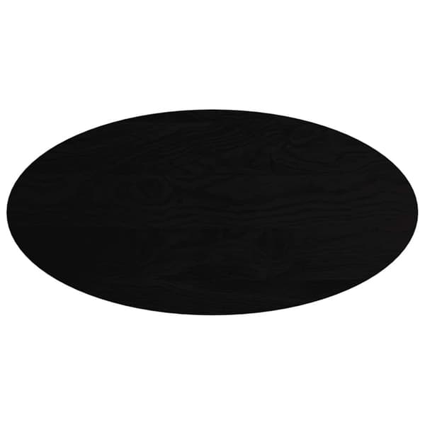vidaXL Bordplate mørkebrun 120x60x4 cm oval heltre eik