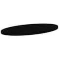 Miniatyrbilde 5 av 11: vidaXL Bordplate mørkebrun 120x60x4 cm oval heltre eik