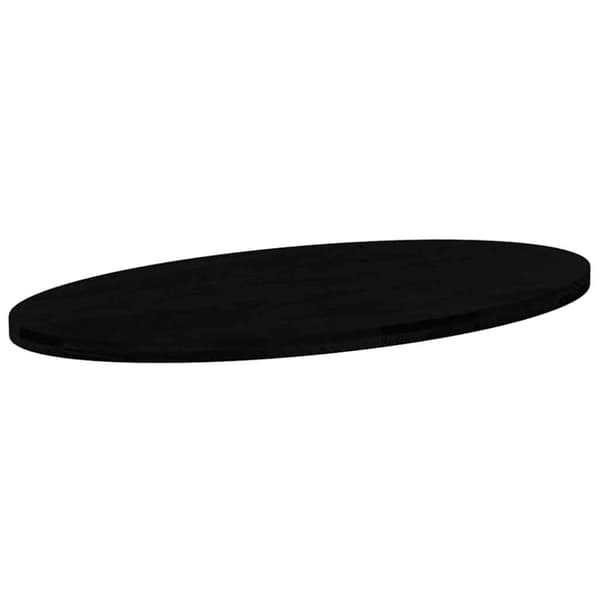 vidaXL Bordplate mørkebrun 120x60x4 cm oval heltre eik