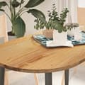 Pikkukuva 2 / 11: vidaXL Pöytälevy Vaaleanruskea 120x60x2 cm Massiivipuu Tammi Soikea