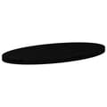 Miniatyrbilde 5 av 11: vidaXL Bordplate mørkebrun 100x50x4 cm oval heltre eik