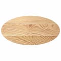 Miniatyrbilde 3 av 11: vidaXL Bordplate 80x40x2 cm oval heltre eik