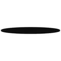 Miniatyrbilde 6 av 11: vidaXL Bordplate mørkebrun 140x60x2 cm oval heltre eik