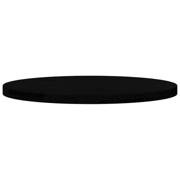 vidaXL bordplade 80x40x4 cm massivt egetræ oval mørkebrun