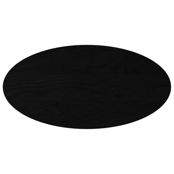 vidaXL bordplade 100x50x2 cm massivt egetræ oval mørkebrun
